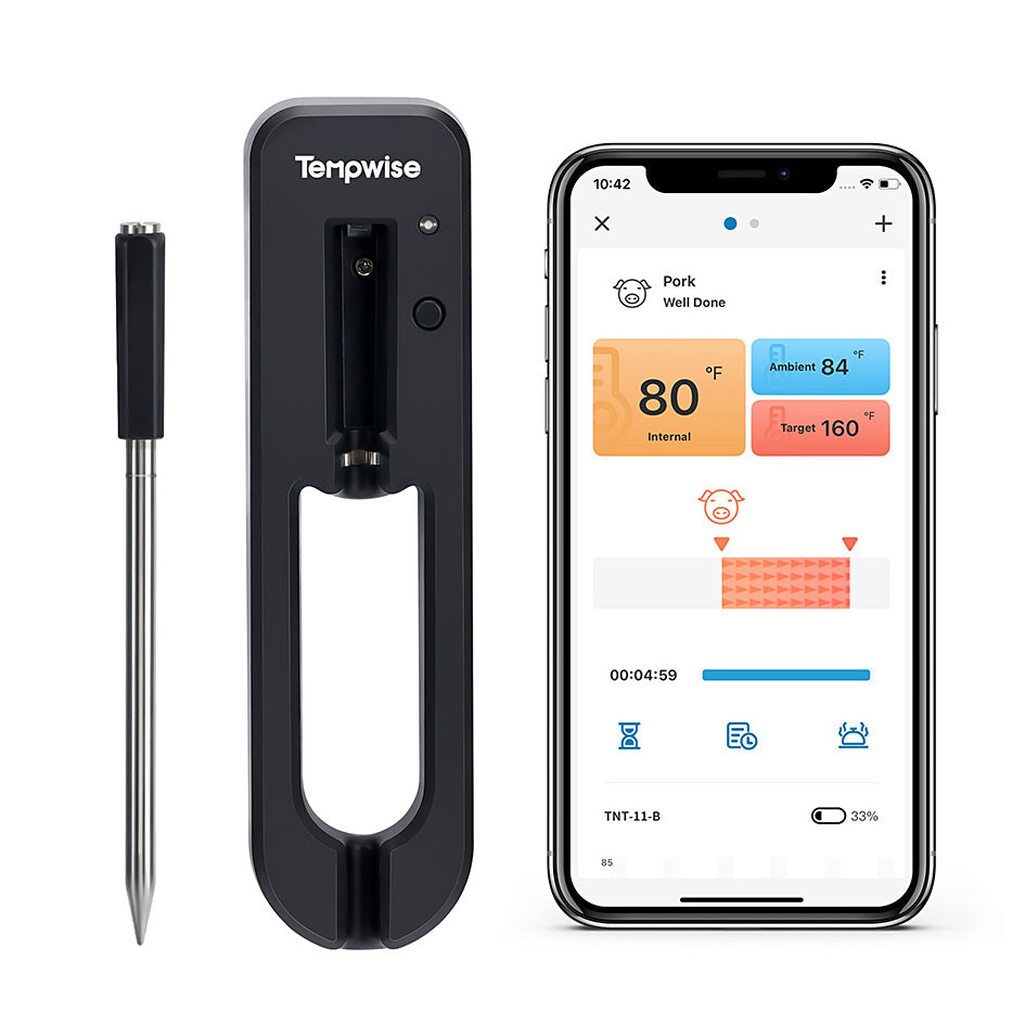 Smart Bluetooth BBQ Thermometer - Green Grill