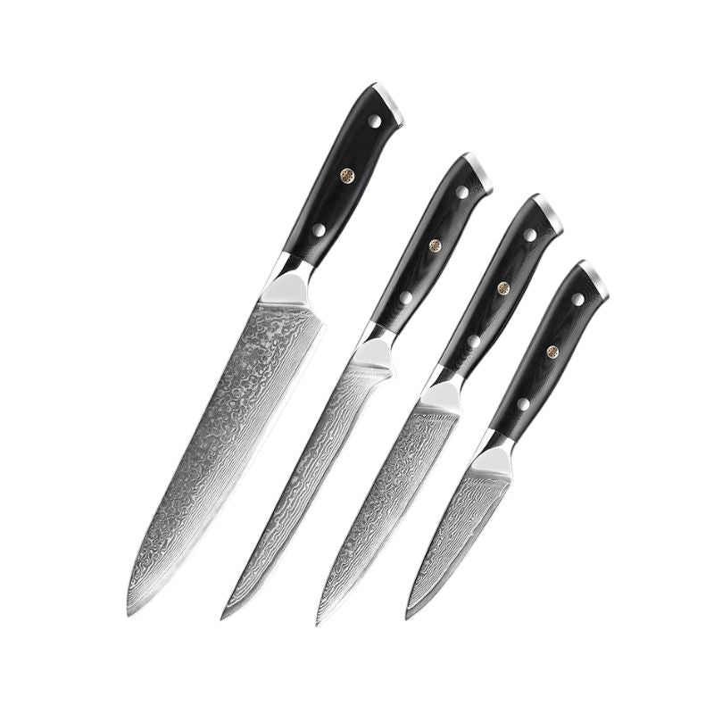 Strata Damascus Kitchen Knife Set