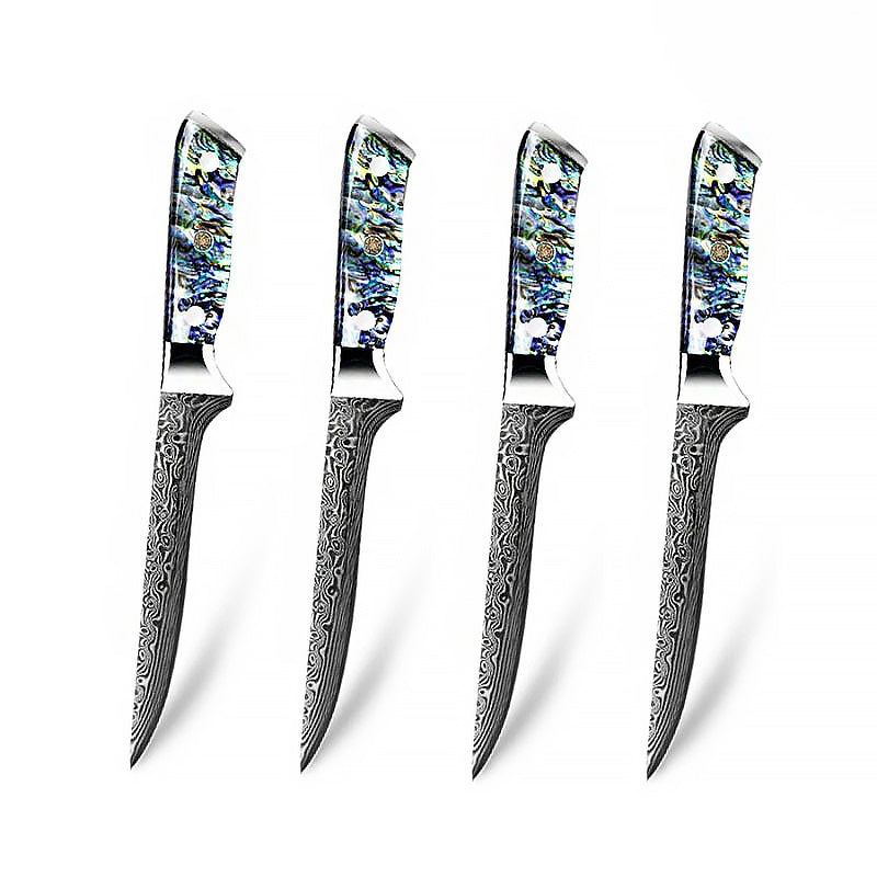 Supreme Sharp Damascus Japanese Knives Set - Green Grill