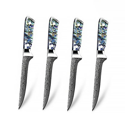 Supreme Sharp Damascus Japanese Knives Set - Green Grill